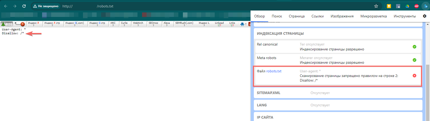 Анализ robots.txt Анализ robots.txt