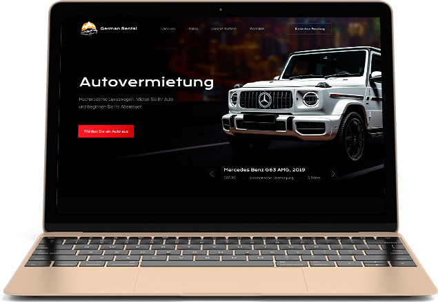 Лендинг для сервиса German Rental