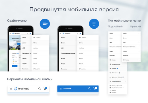 Готовый интернет-магазин автотоваров